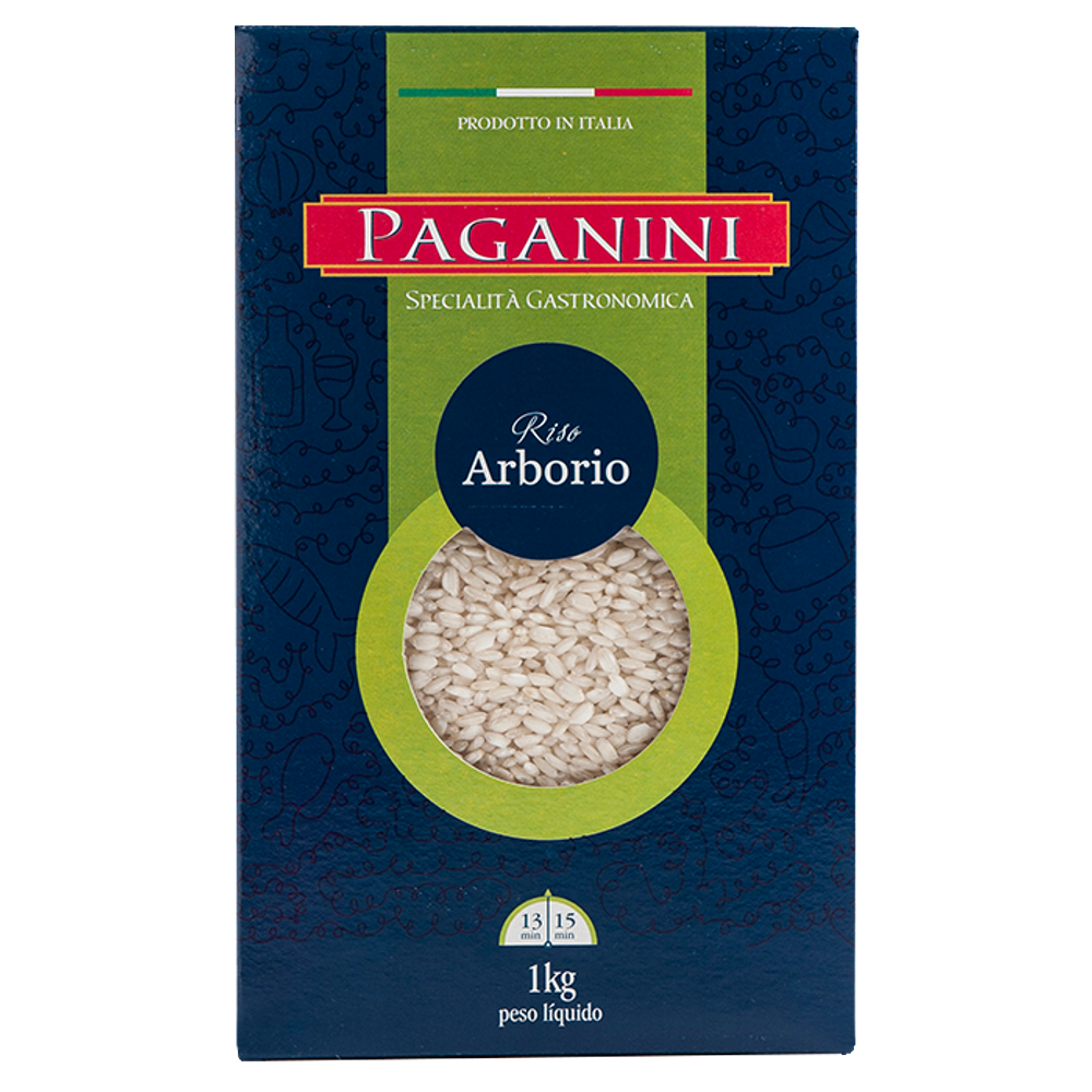 Kit 3X: Arroz Arbóreo Italiano Paganini 500g