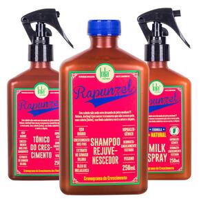 Kit Lola Crescimento Shampoo, Spray Condicionador E Tônico