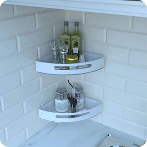 Kit 2 Porta Temperos e Condimentos de Parede Branco Multiuso