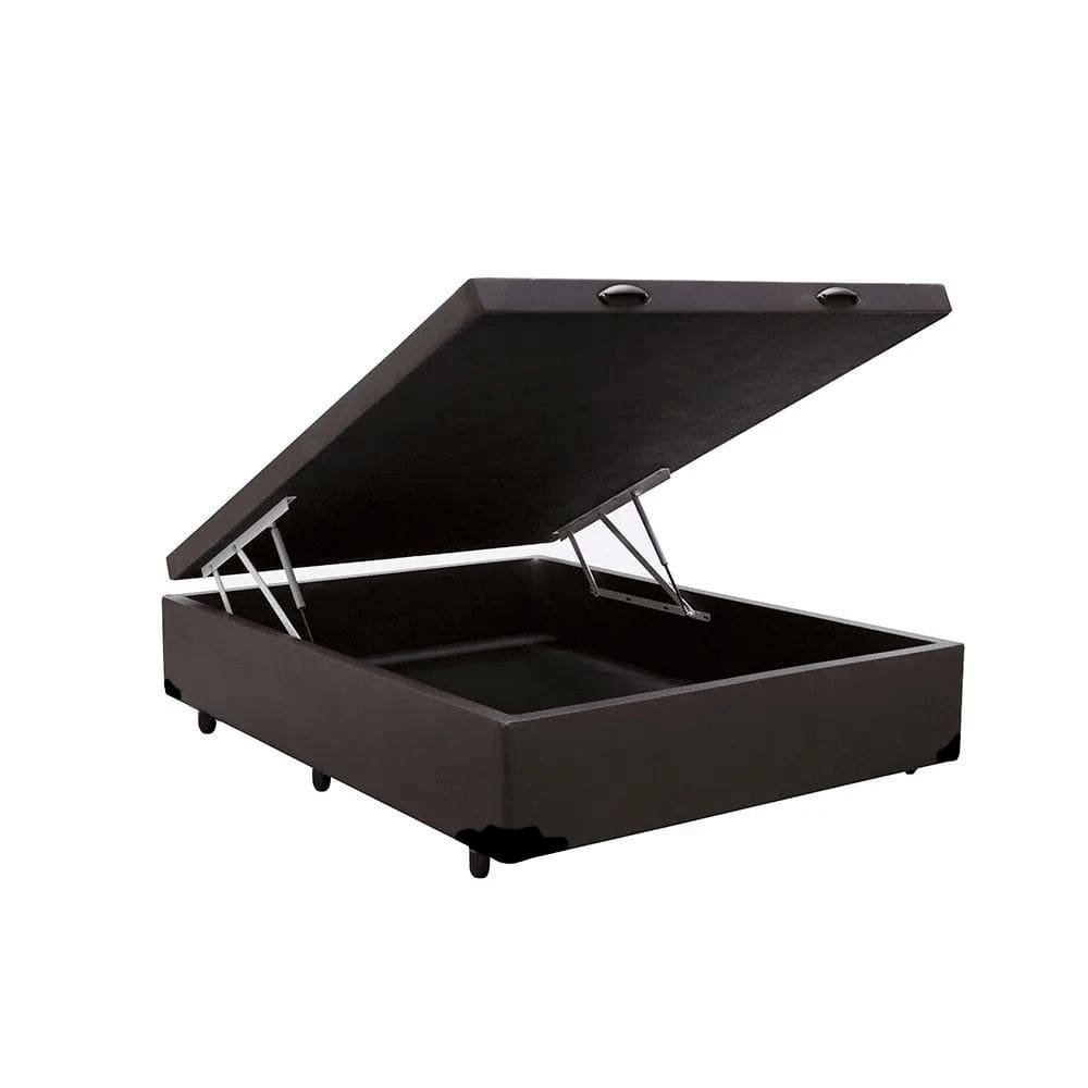 Base Box Baú Casal Corino Marrom - 138x188x35