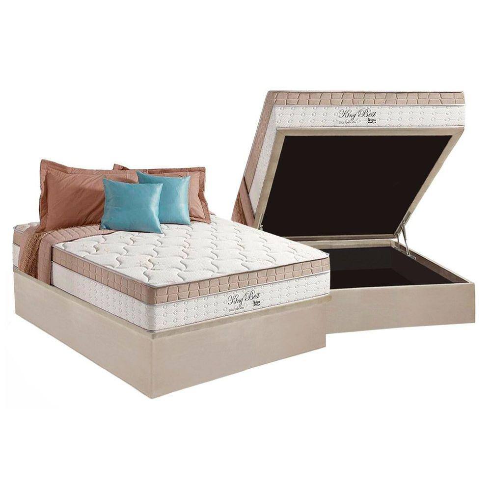 Cama box king queen  Black Friday Casas Bahia