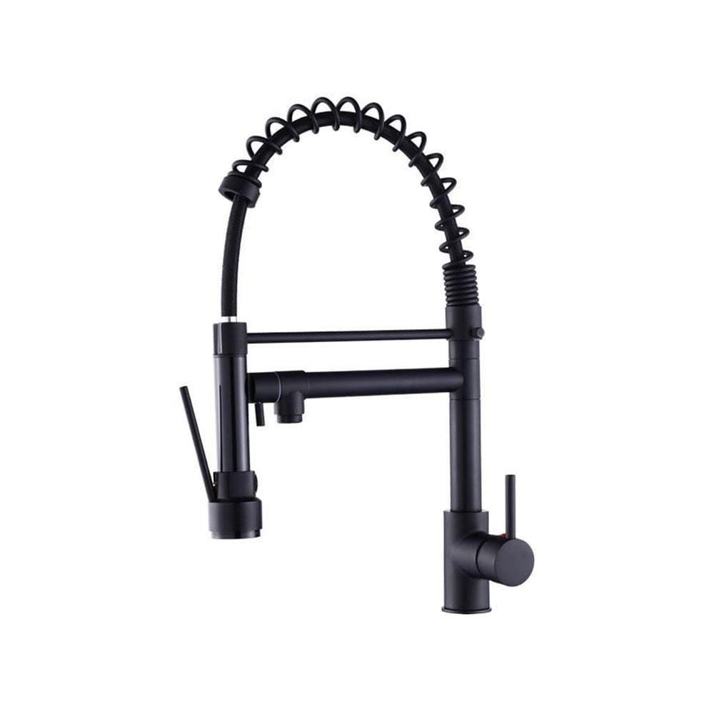Torneira Gourmet Prizi Cheff Black 50cm, Bancada, com Spray,