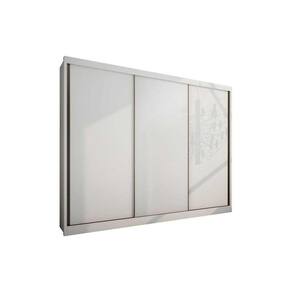 Guarda Roupa Casal 3 Portas de Correr e 6 Gavetas Natus Plus Branco - Novo Horizonte