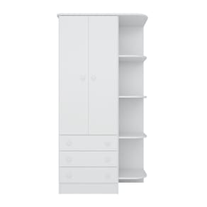 Guarda Roupa Roupeiro Infantil Doce Sonho 825 Qmovi Branco