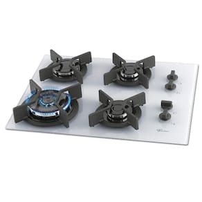 Fogão Cooktop 4 Bocas Gás Mesa Vidro TC Infinity Fischer Branco