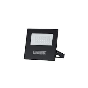Refletor Taschibra TR LED Slim 30W Preto Bivolt 3000K - Luz Amarela