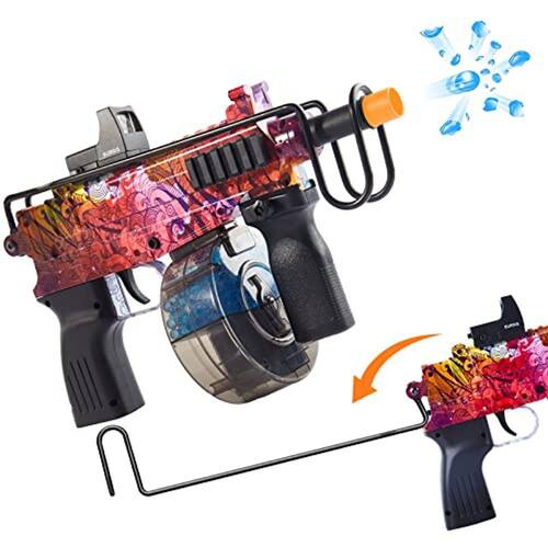 Gel Ball Blaster, Blaster de Bola de Gel Elétrico para Atividades ao Ar Livre, Jogo de Equipe de Tiro no Quintal, Presente de Aniversário de Natal Ide