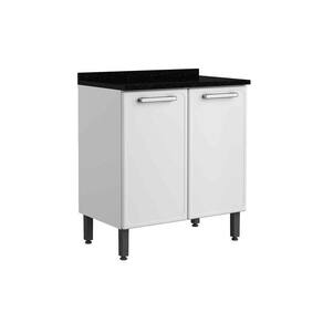 Módulo Cozinha Bertolini Gourmet Balcão 7120 2 Portas c/Tampo Branco