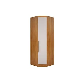 Closet de Casal Canto Oblíquo Rizon c/ 1 Porta Freijó/FendiOff - Novo Horizonte