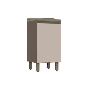 Módulo Cozinha Henn Connect Balcão c/ 1 Porta c/Tampo Duna/Cristal
