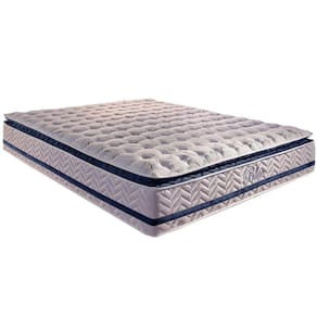 Colchão Casal Molas MasterPocket Ensacadas Visco Gel    Blue Pillow Top (138x188x32) - Paropas
