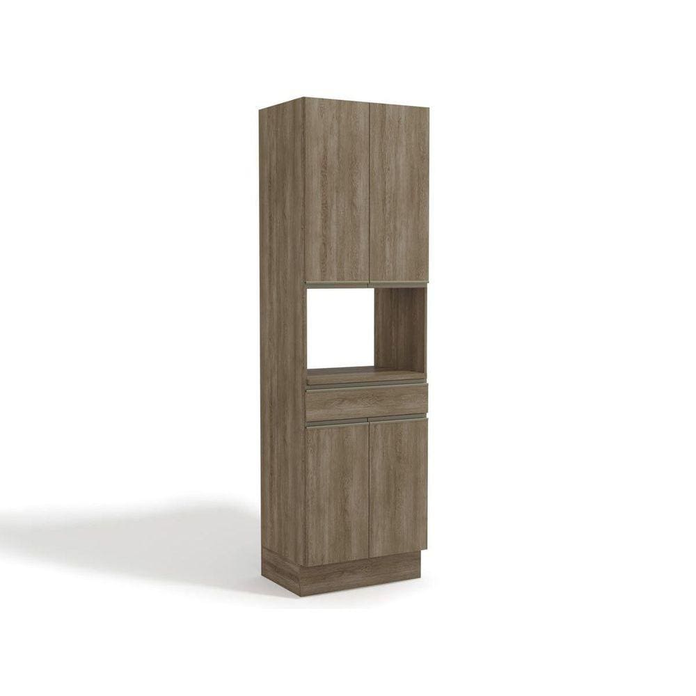 Paneleiro de Cozinha Modulado Maxxi G751 c/ 4 Portas e 1 Gaveta Nogal - Kappesberg