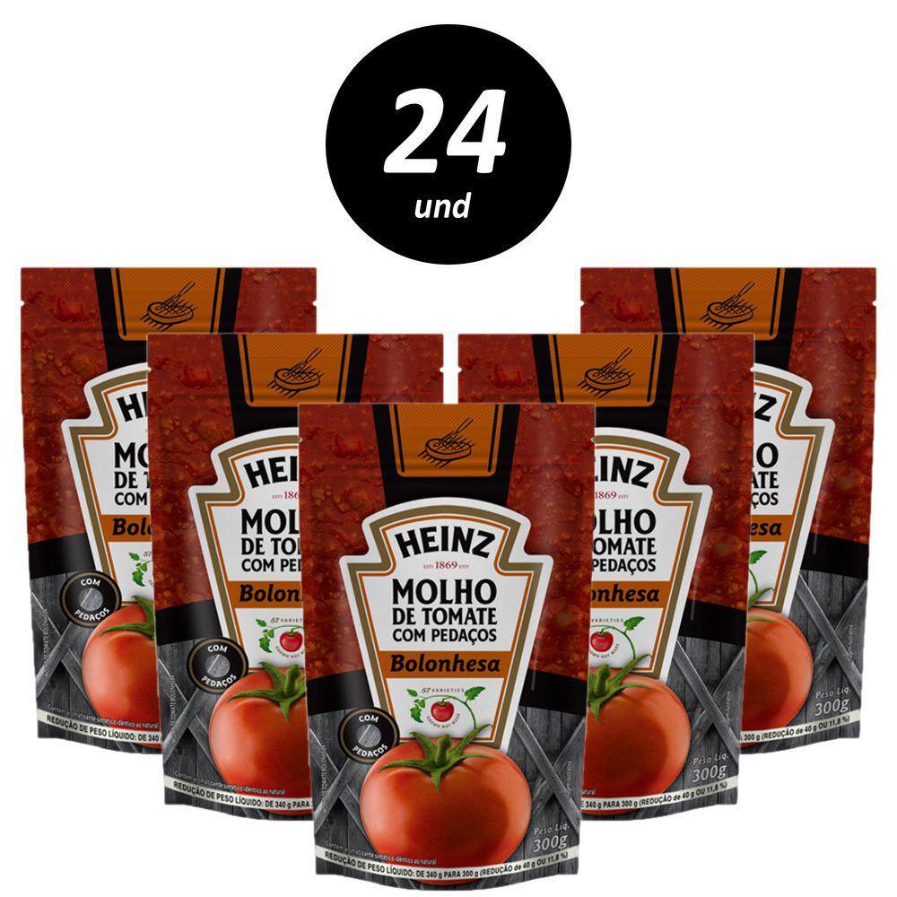 Kit com 24 Molho Bolonhesa Heinz 300G