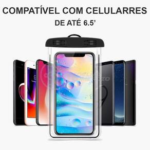 Capa Bolsa A Prova Dágua Impermeável P/ Celular Amarelo