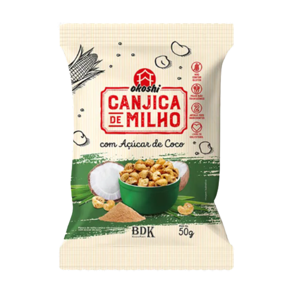 Kit 3X: Canjica de Milho com Açúcar de Coco Okoshi 50g