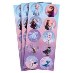 Adesivo Redondo para Lembrancinhas Frozen 2 - 30 Unidades