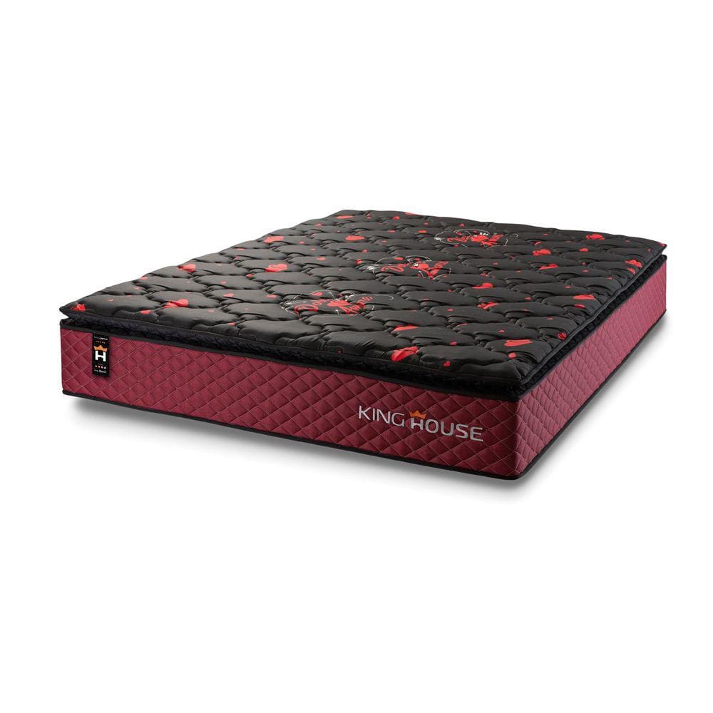 Colchão c/ Molas Ensacadas Toronto Queen 158x198x28 Vermelho