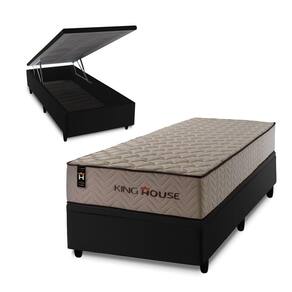 Conjunto Box Baú San Diego Bege 96x203x74 Espuma D33