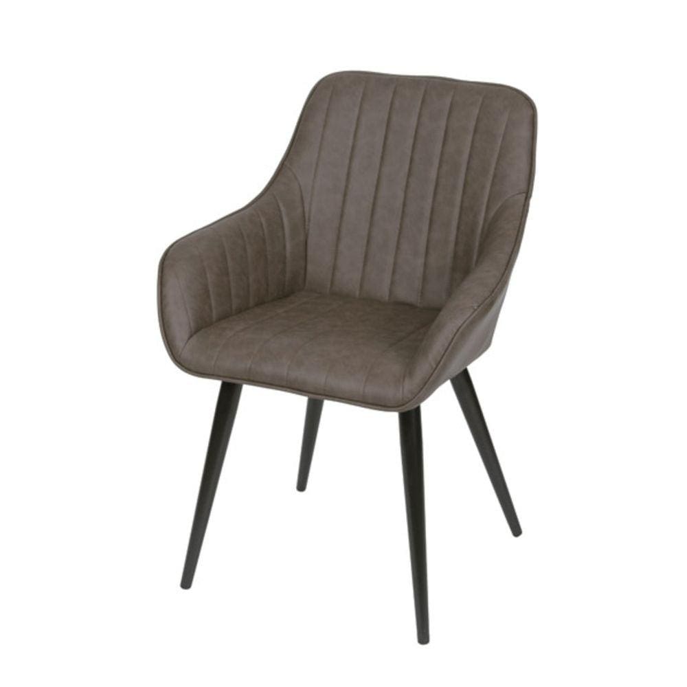 Cadeira Com Braço Volga OR Design Café/Preto