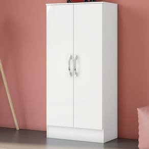 Armário Multiuso 2 Portas 135x61cm Zafira Briz Branco