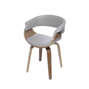 Cadeira Em Madeira Elba OR Design Cinza/Marrom