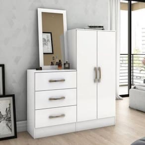 Cômoda Multiuso 2 Portas 3 Gavetas Liza Briz Branco