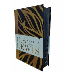 Bíblia C. S. Lewis NAA L. Perfeita C. Dura Preto e Dourado C. Índice