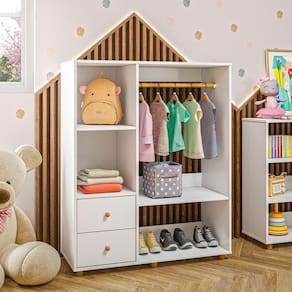 Guarda Roupa Montessoriano 2 Gavetas Olivar Branco
