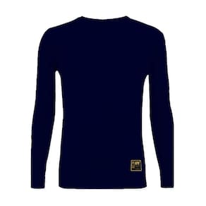 Camiseta de Pesca King Brasil Fator Proteção Solar UV 50+ Lisa Azul Marinho