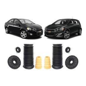 2 Kit Coxim Batente Dianteiro Chevrolet Sonic 2012 2013 2014