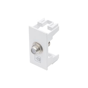 Módulo Tomada Antena de TV Fame Habitat para Cabo Coaxial Branco