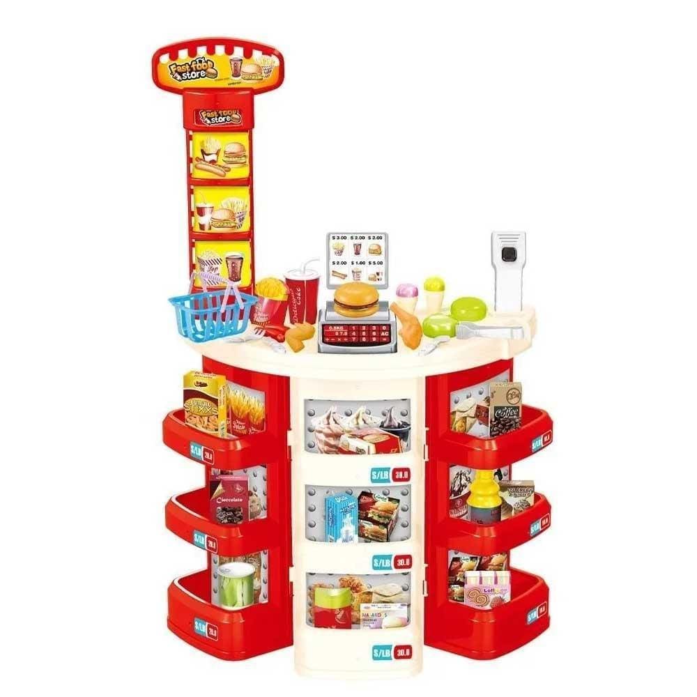 Kit Supermercado Infantil Importway Com Carrinho BW101C