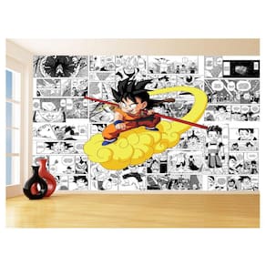 Papel De Parede Dragon Ball Goku Página Manga 3,5M Dbz641