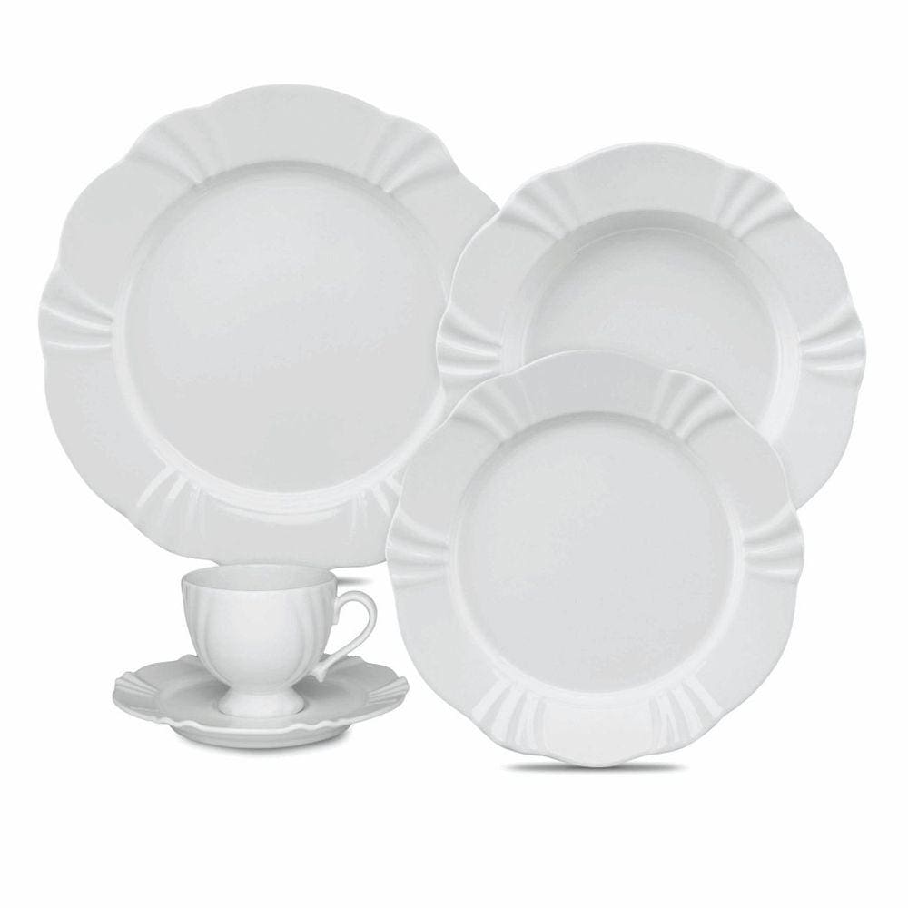 Jogo De Jantar Em Porcelana Soleil Com 30 Peças Oxford Blush