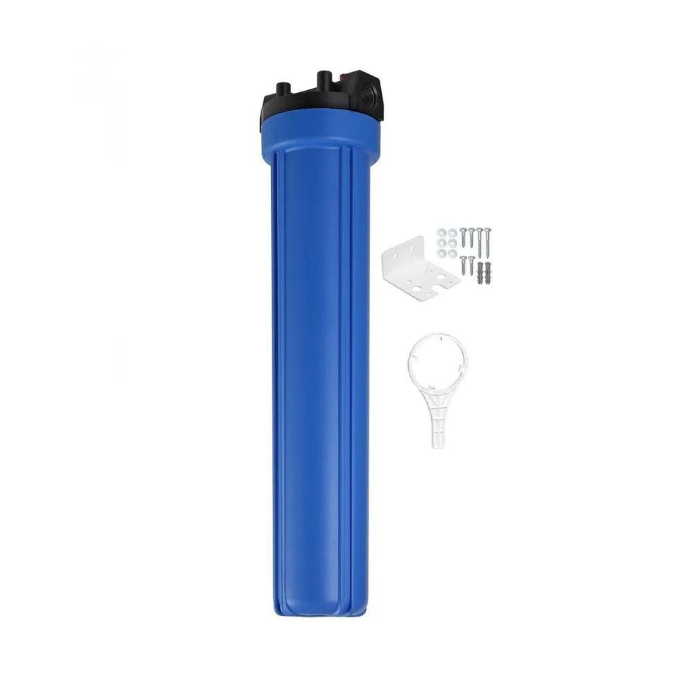 Carcaça Plástica Azul 20X2,5 F500 - Conexão 3/4 Com Chave