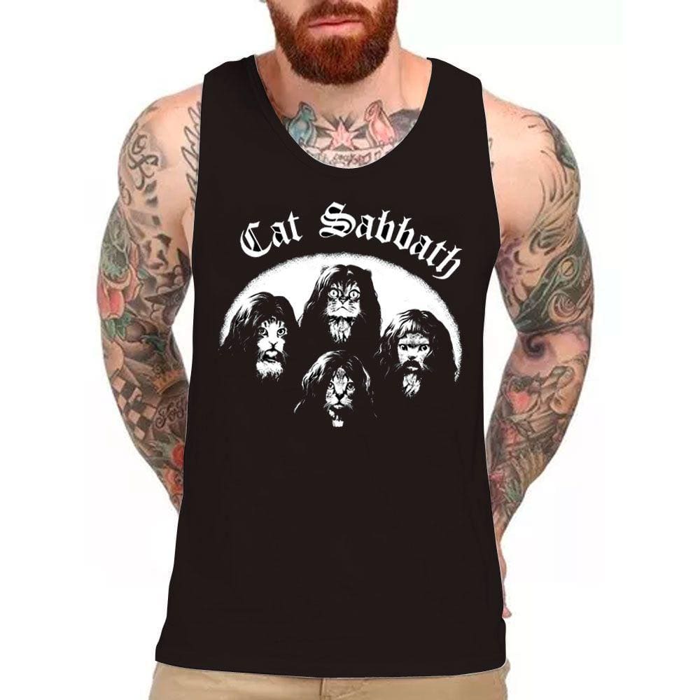 Camiseta Regata CAT SABBATH, exclusiva, unissex