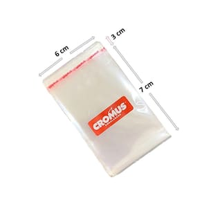 Saco Adesivado 6x7 Transparente Cromus C/ 1000 Unidades