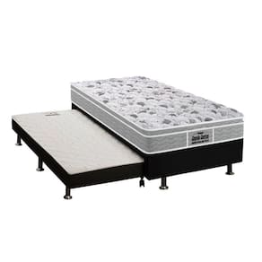 Cama Box c/Auxiliar Solteiro: Colchão Ortopédico Probel D45/ EP Guarda Costas Plus + Base CRC Courano Black(88x188)