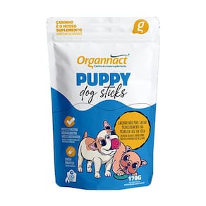 Suplemento Alimentar Filhote Puppy Dog Sticks 160G Organnact