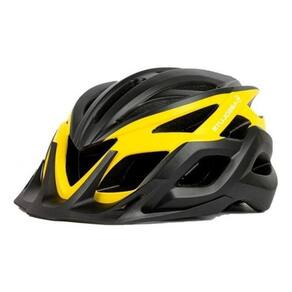 Capacete Ciclismo C Led - Preto E Amarelo Fluor - Único