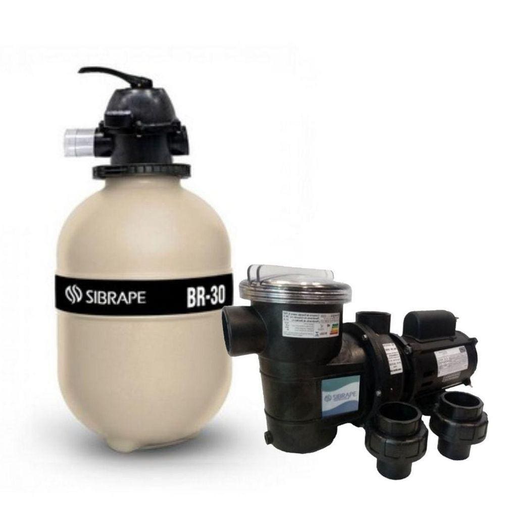 Conjunto Filtrante Sibrape Br 30 Até 31,2M³ +  Motobomba Bpf