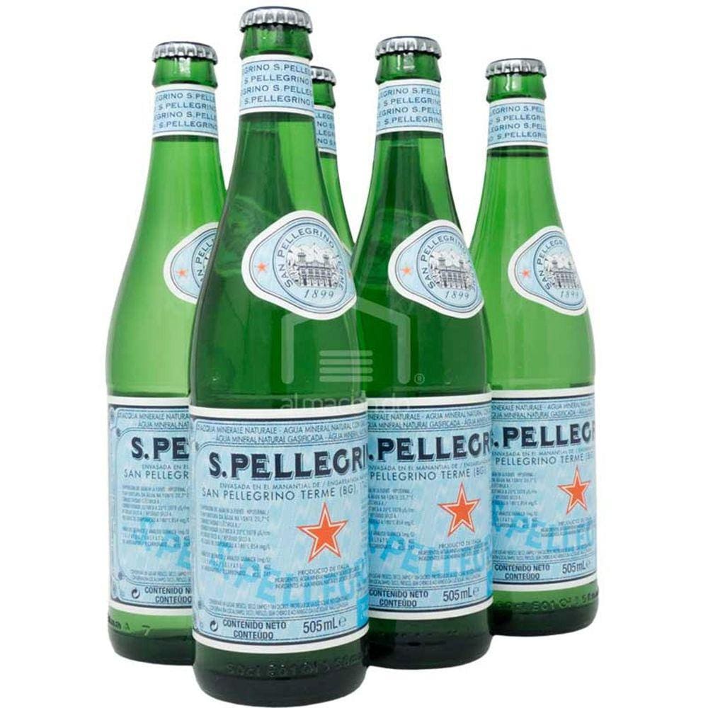 Água Mineral Italiana San Pellegrino Com Gás 505Ml