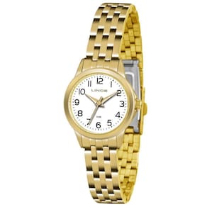 Relógio Lince Feminino Lrg4433L B2Kx Clássico Dourado