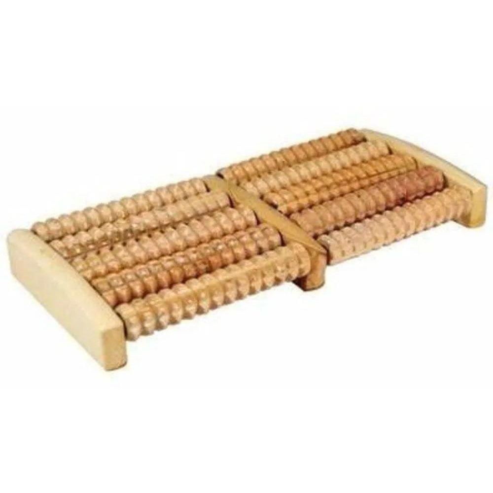 Massageador Para Pés Massagem Dor Pé Rolo Madeira Excelente