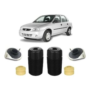 2 Kit Coxim Batente Dianteiro Gm Corsa 1997 1998 1999 2000