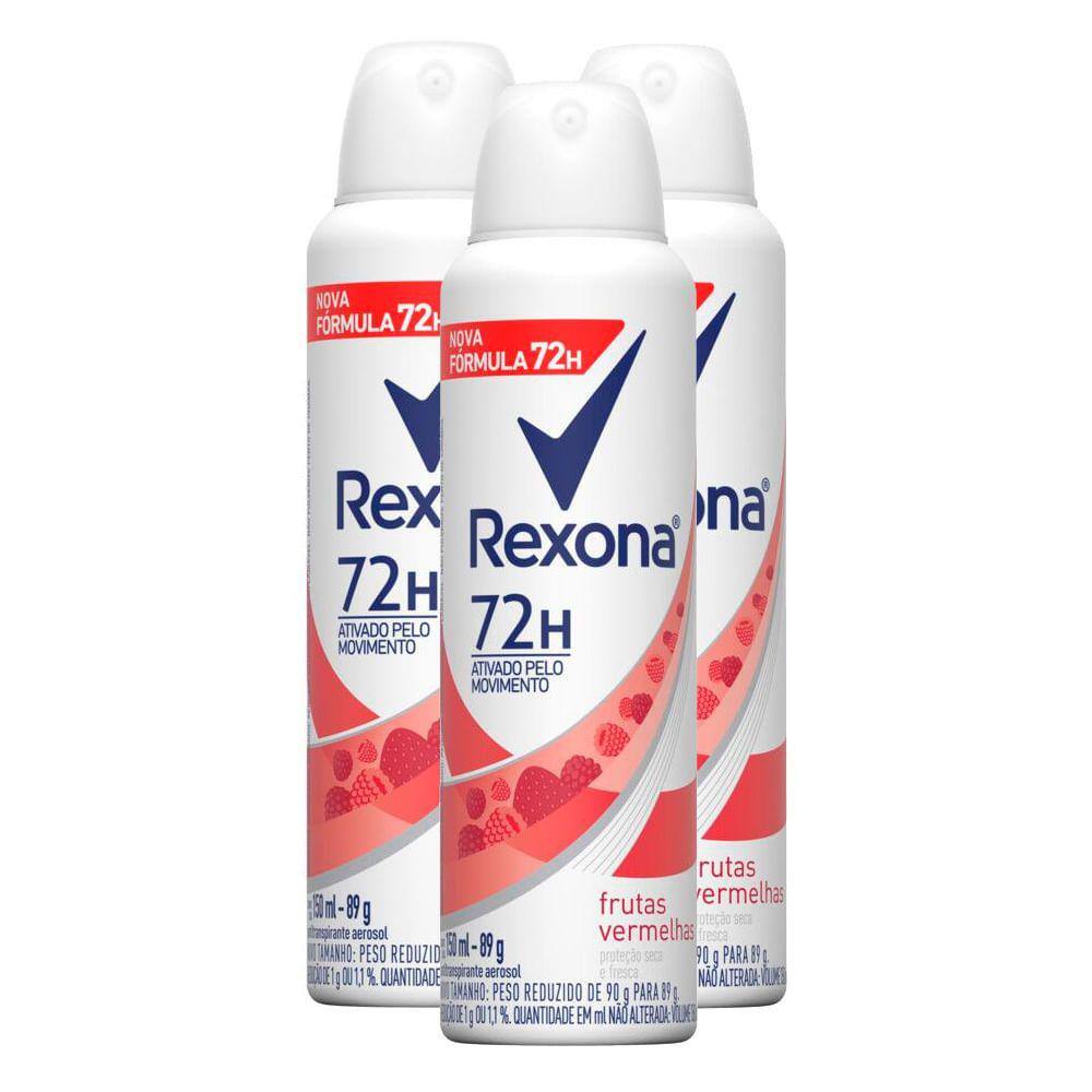 DESODORANTE AEROSOL REXONA FRUTAS VERMELHAS 90G