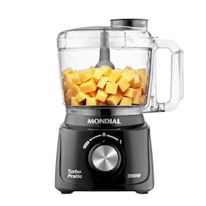 Miniprocessador Mondial Turbo Pratic 300W Preto MP-16-B