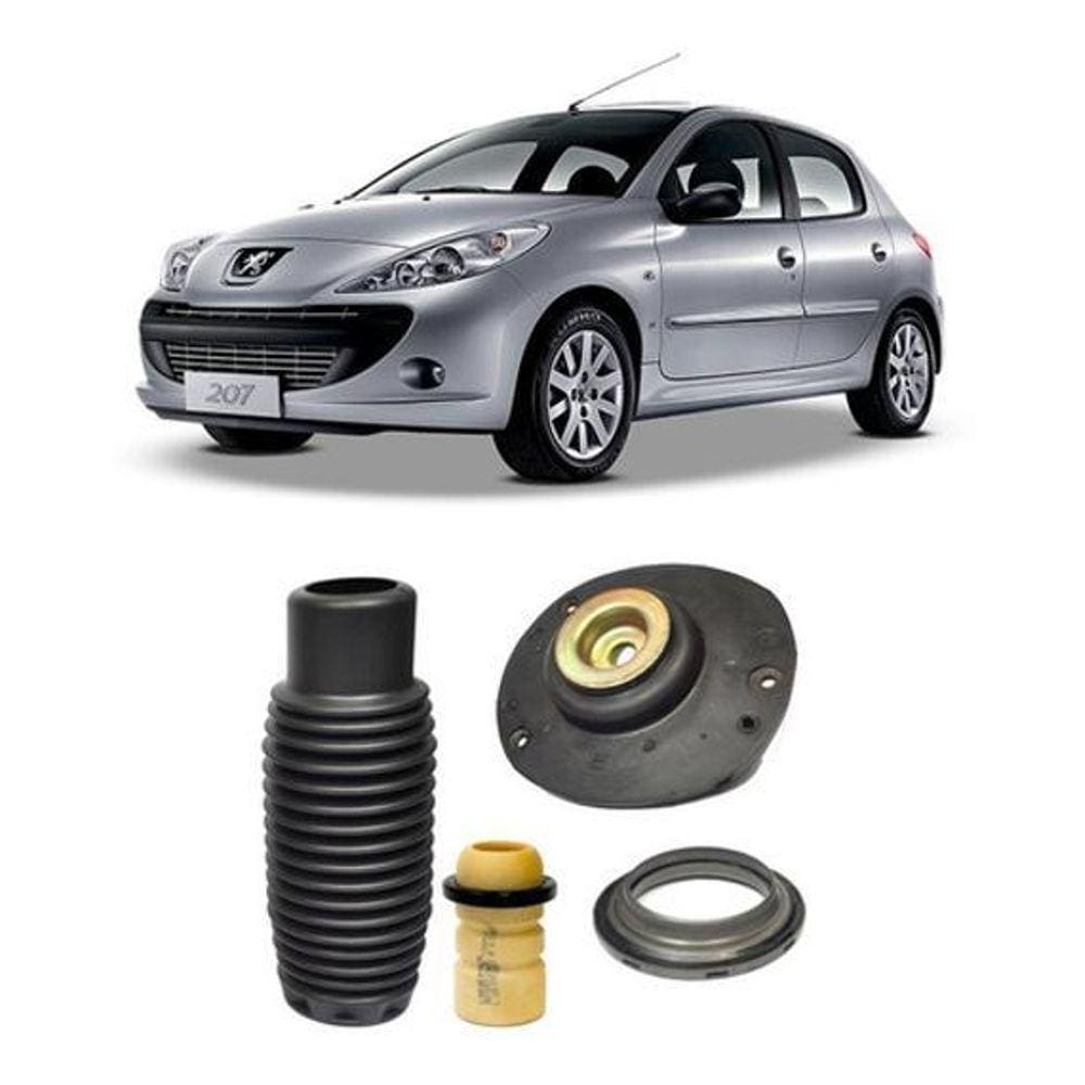 Kit Coxim Batente Dianteiro Esquerdo Peugeot 207 1.4 09/15