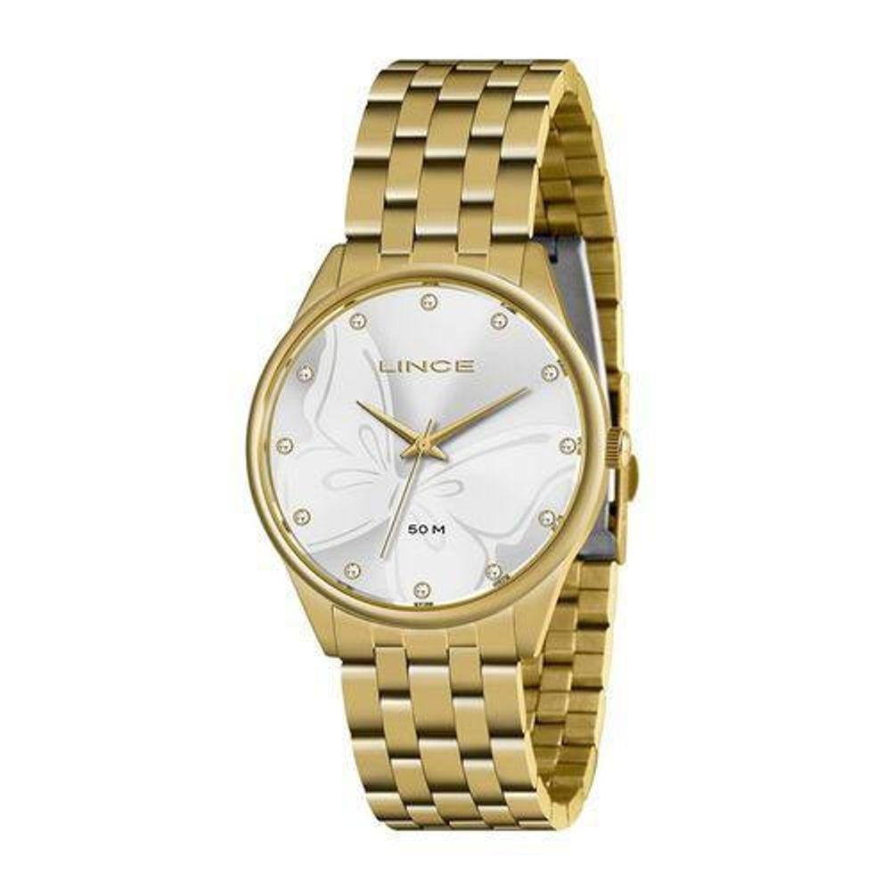 Relógio Lince Analógico Dourado Feminino Lrgh158L S1Kx