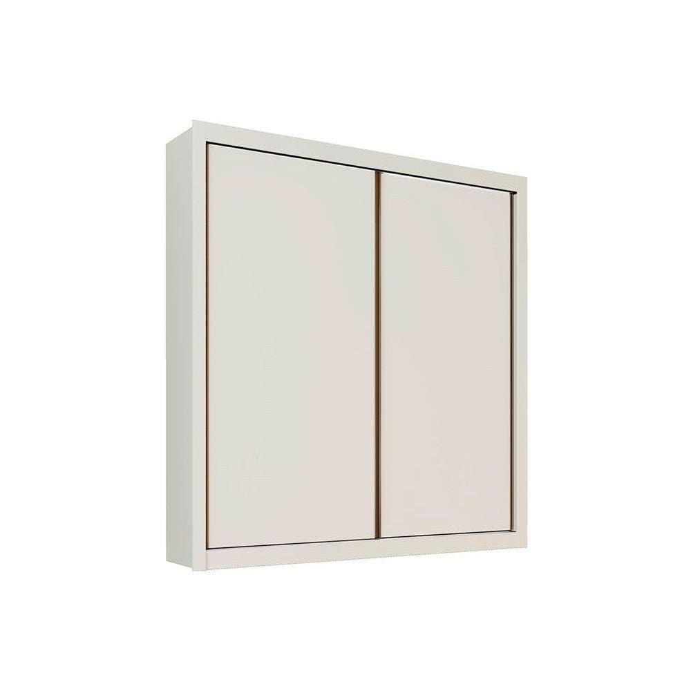 Guarda Roupa Casal Zurique 2 Portas de Correr e 4 Gavetas Off White - Europa